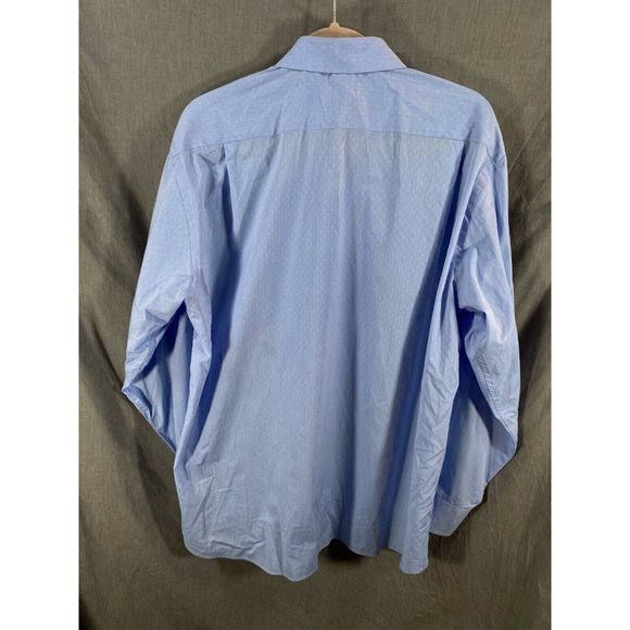 Tommy Hilfiger Button Up Shirt Adult Large 16-16 1/2 34-35 Blue‎ Casual Mens. - Picture 5 of 8